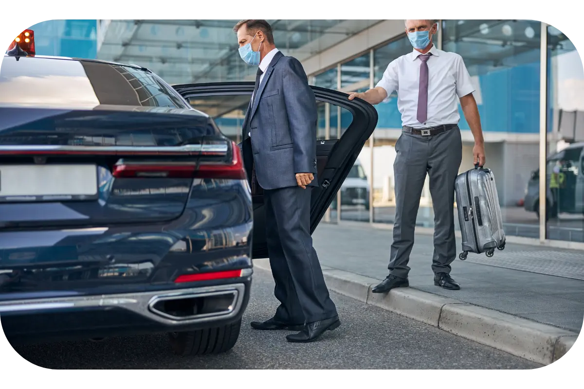 MCO Luxury Transportation fleet – Cadillac Escalade and Mercedes Sprinter van for executive airport transfers in Orlando FL